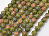Unakite Beads, 8mm( 8.4mm) Round Beads-BeadBasic