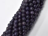 Lepidolite Beads, 6mm (6.7mm) Round Beads-BeadBasic
