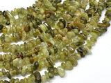 Green Garnet Beads, Pebble Chips, Approx 5-9mm-BeadBasic