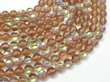 Mystic Aura Quartz- Smoky, 8mm (8.5mm) Round-BeadBasic