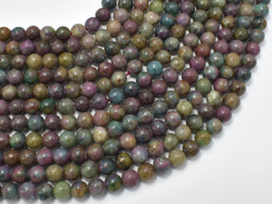 Ruby Apatite, Ruby in Kyanite, 6mm Round Beads-BeadBasic