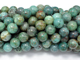 Chrysocolla-Natural , 10mm Round Beads-BeadBasic