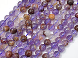 Super Seven Beads, Cacoxenite Amethyst, 6mm Round-BeadBasic