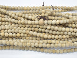 Matte Silkwood Beads, 6mm Round Beads-BeadBasic