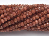 Goldstone Beads, 2x2.9mm Micro Faceted Rondelle-BeadBasic