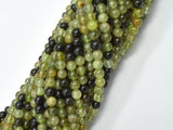 Green Garnet Beads, 4mm (4.5mm) Round Beads-BeadBasic