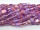 Mystic Aura Quartz - Purple, Red, 6x9mm, Nugget, 14.5 Inch-BeadBasic