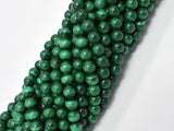 Natural Malachite Beads, 6mm Green Round Beads-BeadBasic