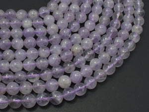 Lavender Amethyst, 8mm Round Beads-BeadBasic