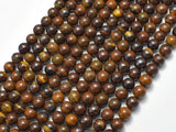 Tiger Iron, 6mm, Round Beads, 15.5 Inch-BeadBasic