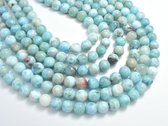 Dominican Larimar, Genuine Larimar, 8mm (8.5mm) Round-BeadBasic