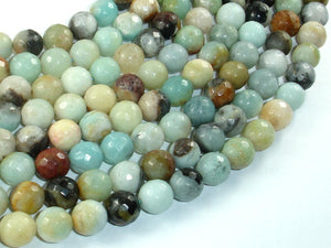 Amazonite, 10mm ( 10.5 mm) Faceted Round-BeadBasic