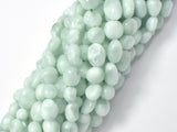 Green Angelite Beads, 6x8mm Nugget Bead-BeadBasic