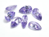 Cubic Zirconia Loose Gems - Faceted Pear, 1piece-BeadBasic