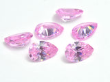 Cubic Zirconia Loose Gems - Faceted Pear, 1piece-BeadBasic