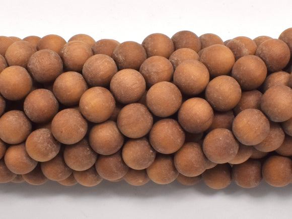 Matte Sandalwood Beads, 8mm (8.2mm) Round-BeadBasic