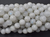 Moonstone-Rainbow Beads, 10mm(10.5mm) Round-BeadBasic