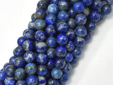 Lapis Lazuli, 8mm Blue Round Beads-BeadBasic