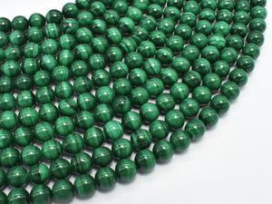 Natural Malachite Beads, 6mm Green Round Beads-BeadBasic