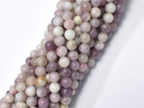 Lilac Jasper Beads, Pink Tourmaline Beads, 6mm Round Beads-BeadBasic