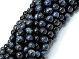 Blue Tiger Eye, 8mm (8.4mm) Round Beads-BeadBasic