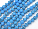 Howlite Turquoise Beads, Blue, 8mm Round Beads-BeadBasic