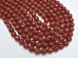 Carnelian, 10mm Faceted Round Beads-BeadBasic