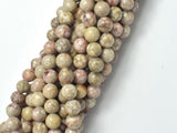 Fossil Jasper Beads, 8mm Round Beads-BeadBasic