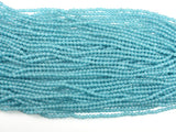 Blue Sponge Quartz Beads, Round, 4mm-BeadBasic