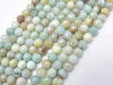 Mystic Coated Amazonite, 6mm (6.3mm) Faceted, AB Coated-BeadBasic