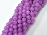 Jade - Purple, 8mm Round Beads, 14.5 Inch-BeadBasic