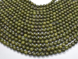Epidote-Pyrite Inclusion, 8mm(8.3mm) Round beads-BeadBasic