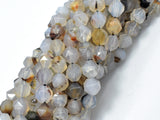 Agate Beads, 8mm Star Cut Faceted Round-BeadBasic