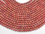 Pink Banded Jasper, 6mm Round Beads-BeadBasic