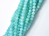 Russian Amazonite Beads, Green Amazonite, 4mm Round-BeadBasic