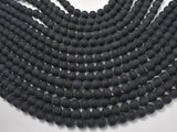 Matte Black Onyx Beads, Round, 8mm-BeadBasic