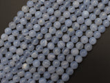 Blue Chalcedony Beads, Blue Lace Agate Beads, 6mm Round Beads-BeadBasic