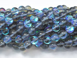 Mystic Aura Quartz-Gray, 6mm (6.5mm) Round Beads-BeadBasic