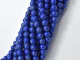 Lapis Blue Turquoise Howlite, 6mm (6.3mm)-BeadBasic