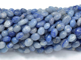Blue Aventurine, 6x8mm Nugget Beads, 15.5 Inch-BeadBasic