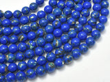 Shell Turquoise Howlite-Dark Blue, 6mm (6.5mm)-BeadBasic