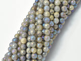 Mystic Coated Labradorite, 6mm Faceted Round, AB Coated-BeadBasic