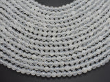 Selenite, Gypsum, 6mm (6.3mm), Round Beads-BeadBasic