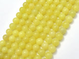 Lemon Jade, Round, 8mm beads-BeadBasic