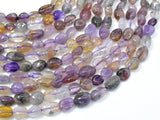 Super Seven Beads, Cacoxenite Amethyst, Approx 6x7mm Nugget Beads-BeadBasic
