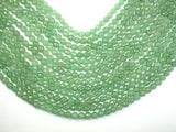 Green Aventurine, 6mm Faceted Round Beads-BeadBasic
