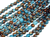 Mosaic Stone Beads, Round, 6mm (6.3mm)-BeadBasic