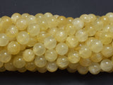 Yellow Selenite, Gypsum, 8mm (8.6mm), Round-BeadBasic