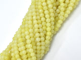 Lemon Jade, 4mm Round Beads-BeadBasic