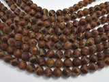 Matte Tibetan Agate Beads, 10mm Round Beads-BeadBasic